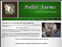 Tablet Screenshot of brittany-pups.com